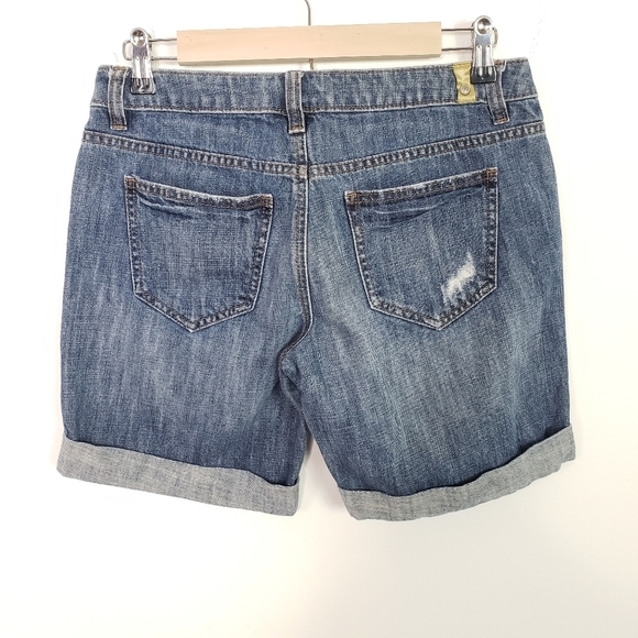 LC Lauren Conrad studded distressed denim shorts - Picture 4 of 6